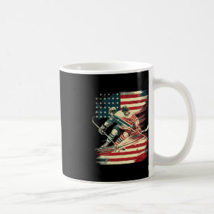 Mug Drapeau américain de hockey patriotique États-Unis