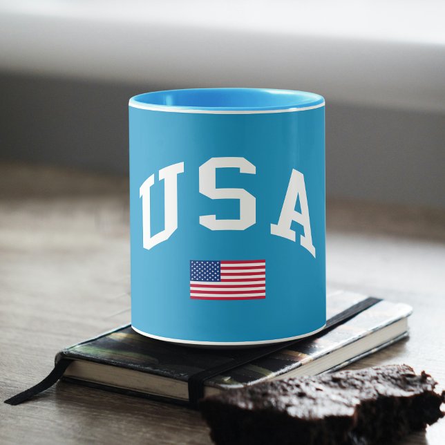 Mug Drapeau américain de la fête de l'indépendance pat (Créateur téléchargé)