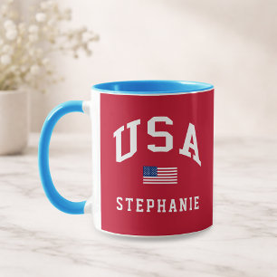 Mug Drapeau américain de la fête de l'indépendance pat