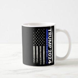 Mug Drapeau américain de la police de la ligne bleue m