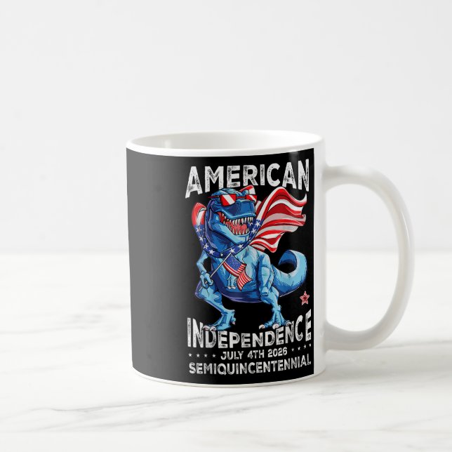 Mug Drapeau américain Dinosaur 250e Ans T Rex Usa 4e O (Droite)