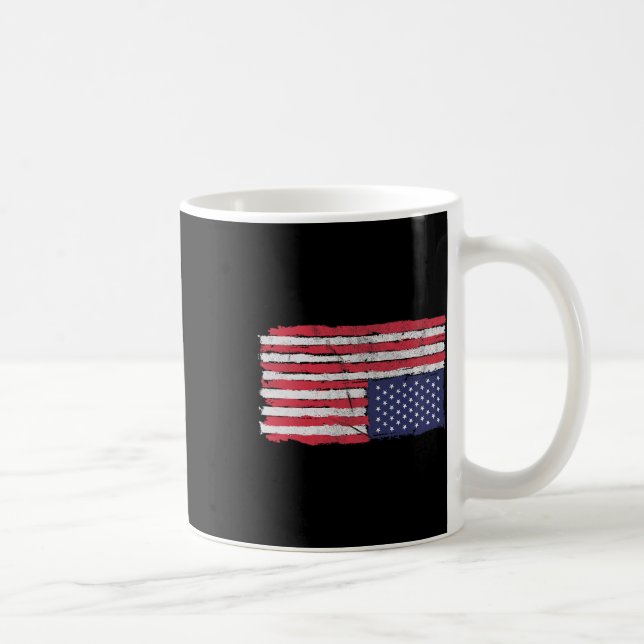 Mug Drapeau Américain Distress Vers Le Bas États-Unis (Droite)