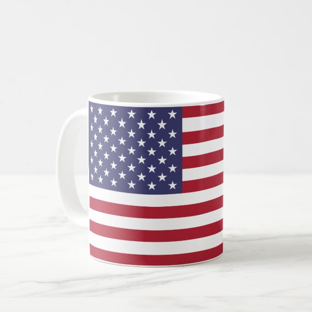 Mug Drapeau américain, Drapeau américain (Devant gauche)