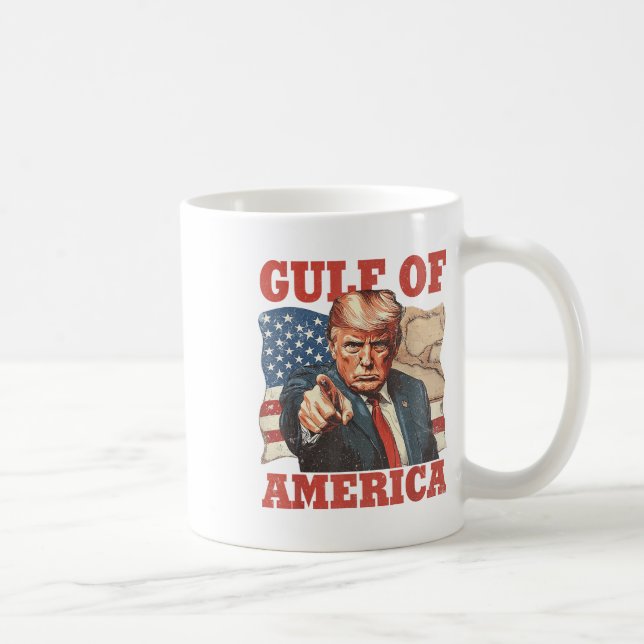 Mug Drapeau Américain Drôle Du Golfe Des États-Unis (Droite)
