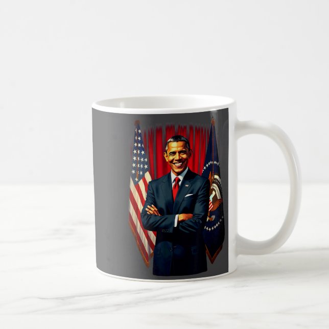 Mug Drapeau américain du 4 juillet 44e président Barac (Droite)