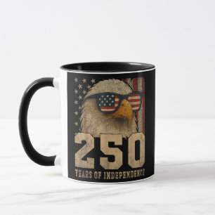 Mug Drapeau américain du 4 juillet Aigle Vintage 250 a