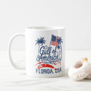 Mug Drapeau américain du golfe des États-Unis 2025 Flo