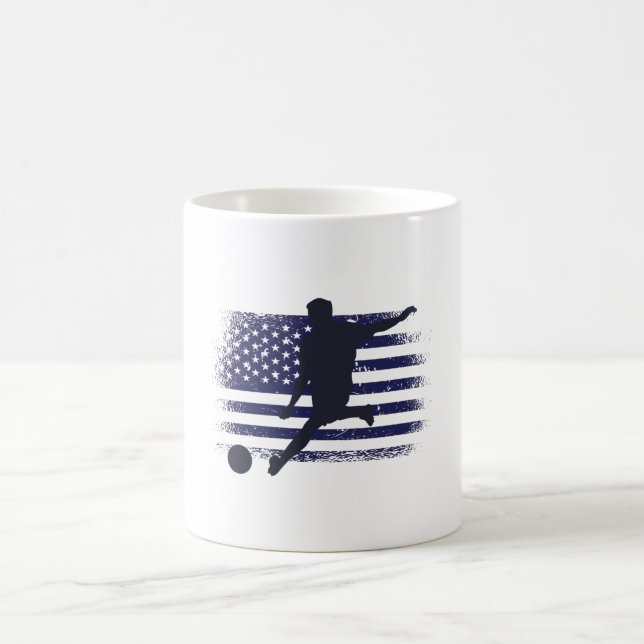 Mug Drapeau américain du maillot de football américain (Centre)