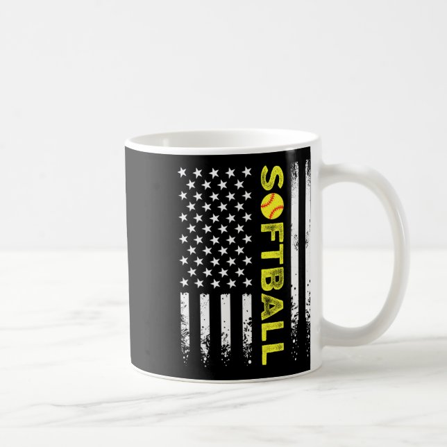 Mug Drapeau Américain Équipe Douce Pour Femmes Filles  (Droite)