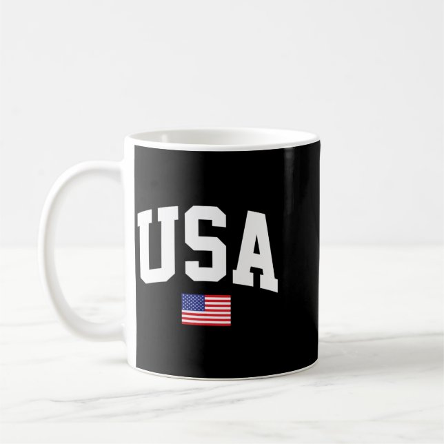 Mug Drapeau américain étoiles es 4 juillet patriotique (Gauche)