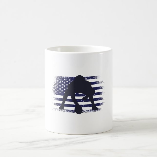 Mug Drapeau américain Fan Jersey Shirt USA (Centre)