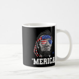Mug Drapeau américain féminin Lincoln 4 juillet Merica