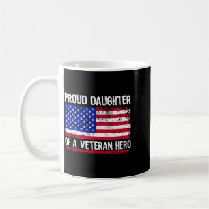 Mug Drapeau Américain Fille Patriotique Fête des Vétér