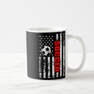 Mug Drapeau Américain Football Patriotique Soccer Femm