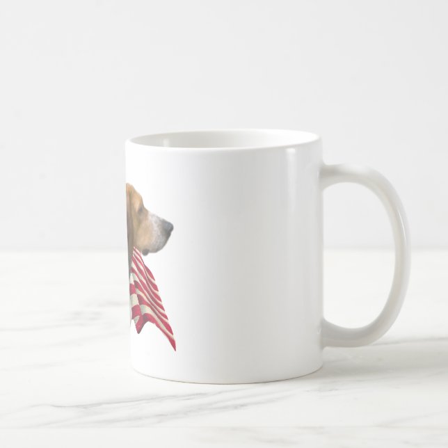 Mug Drapeau américain Foxhound (Droite)