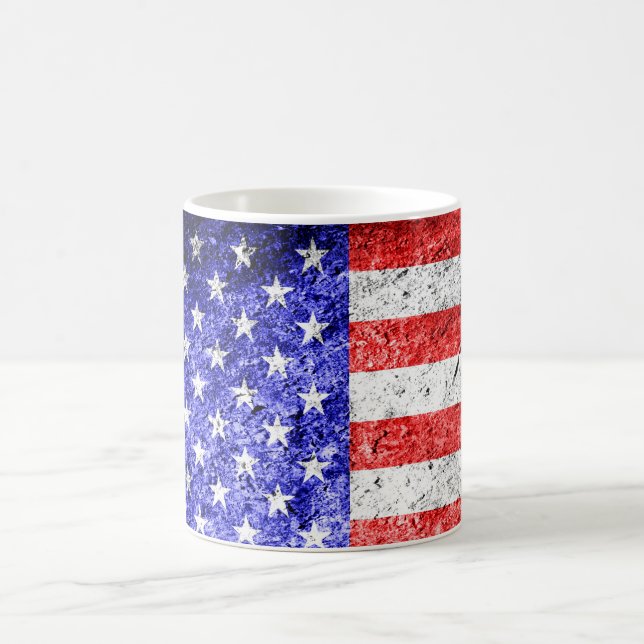 Mug Drapeau américain Grunge (Centre)