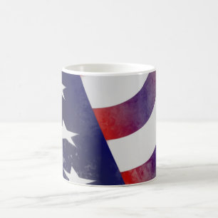 Mug Drapeau américain Grunge