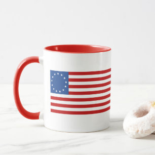 Mug Drapeau américain historique colonial Betsy Ross