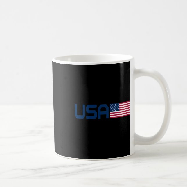 Mug Drapeau Américain Hommes Femmes Patriotes Cool 4 J (Droite)