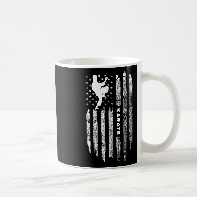 Mug Drapeau américain Karate Vêtements - Karateka Vint (Droite)