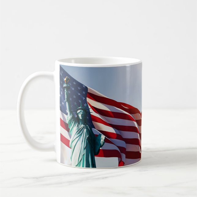 Mug Drapeau américain Lady Liberty (Gauche)