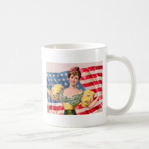 Mug Drapeau américain Lady Liberty Independence