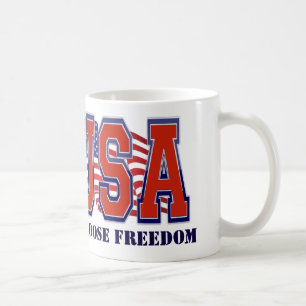 Mug Drapeau américain Liberté patriotique