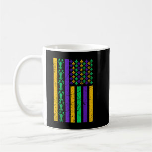 Mug Drapeau américain Mardi Gras Costume Mardi Gras Cr