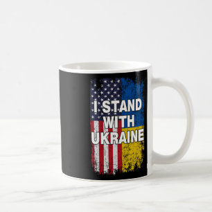 Mug Drapeau Américain Nous soutenons le drapeau ukrain