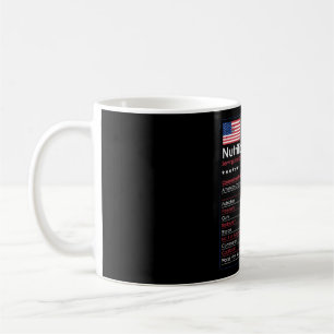 Mug Drapeau américain Nutrition Fact Drôle d'Amérique 