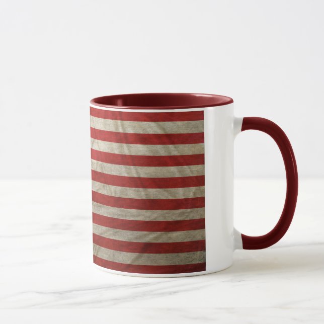 Mug Drapeau américain patiné (Droite)