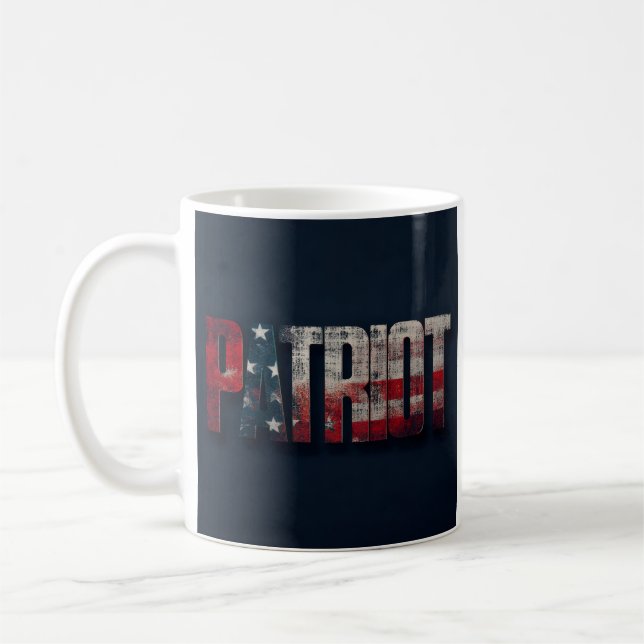 Mug drapeau américain patriote  (Gauche)