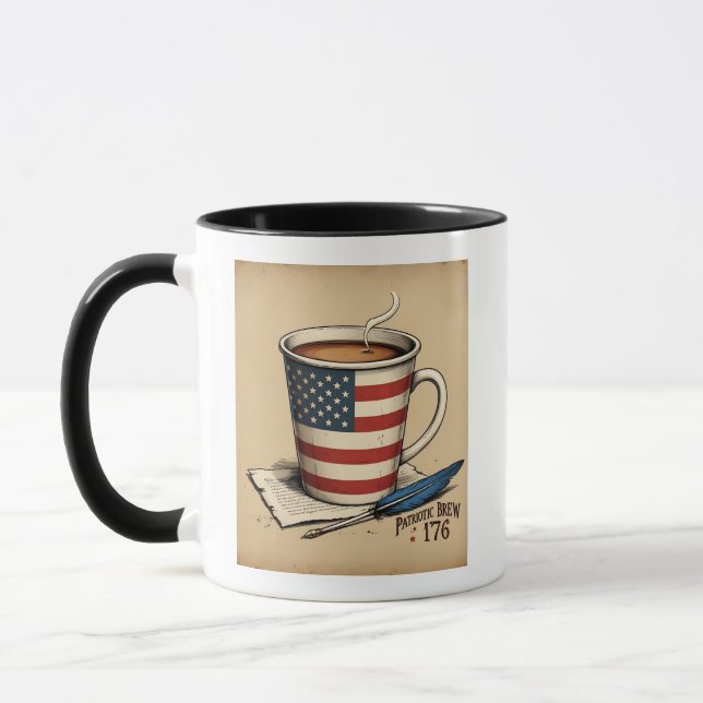 Mug Drapeau américain "Patriotic Brew 1776" (Gauche)