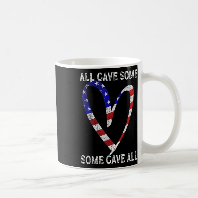 Mug Drapeau américain Patriotic Heart Forces armées (Droite)