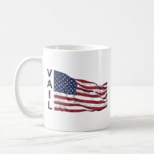 Mug Drapeau américain patriotique de montagne Vail Col