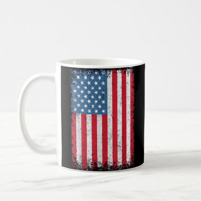 Mug Drapeau Américain Patriotique Pour Hommes Femmes E (Gauche)