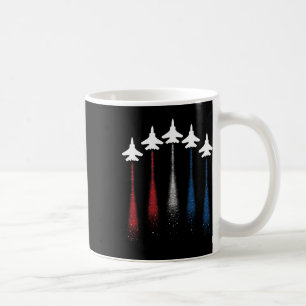 Mug Drapeau américain patriotique Rouge Blanc Bleu Jet