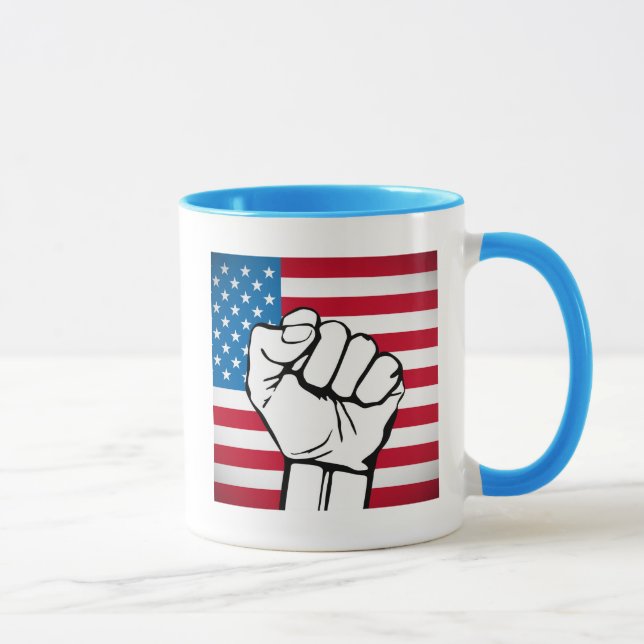 Mug Drapeau américain| Poing levant (Droite)