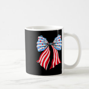 Mug Drapeau Américain Rétro Coquette Bow Patriotique 4