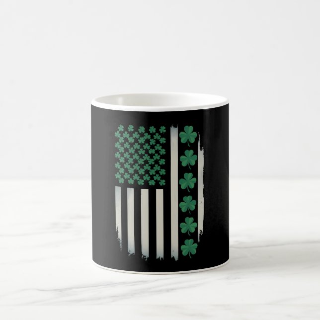 Mug Drapeau américain Shamrocks St Patricks Day Americ (Centre)
