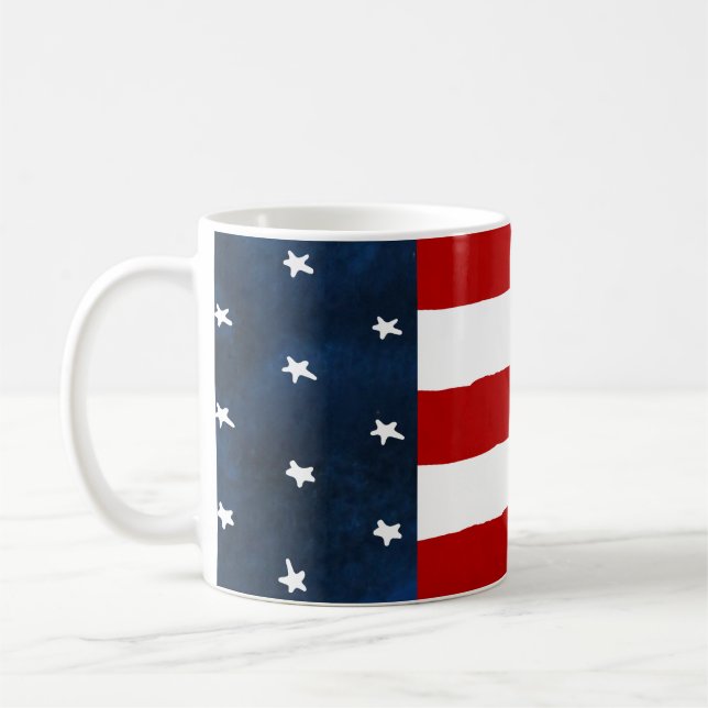 Mug Drapeau américain style américain Bold Americana (Gauche)