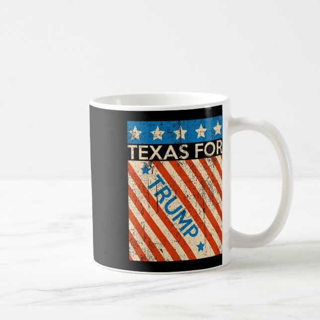Mug Drapeau américain Trump Réélection 2024 Texas Trum (Droite)