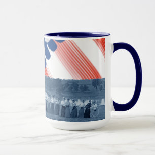 Mug Drapeau américain Tug-O-War des femmes des années