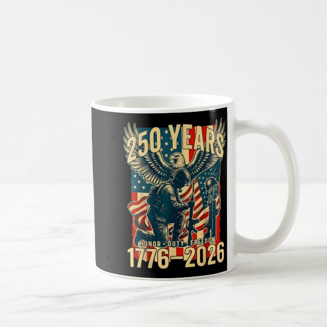 Mug Drapeau américain vintage 250e anniversaire 1776-2 (Droite)