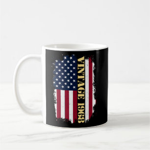 Mug Drapeau américain Vintage de 55 ans 1968 55t