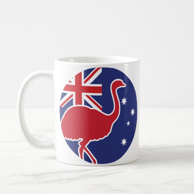 Mug Drapeau animal australien Emu (Gauche)