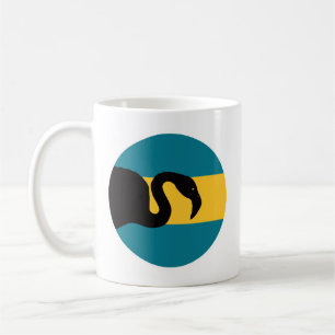 Mug Drapeau animal national bahaméen du Flamant rose d