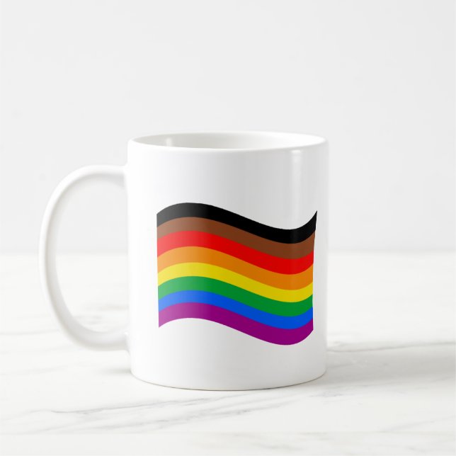 Mug Drapeau arc-en-ciel de Philly Pride (Gauche)
