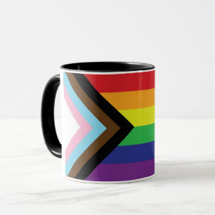 Mug Drapeau arc-en-ciel gay pride progressiste LGBTQIA