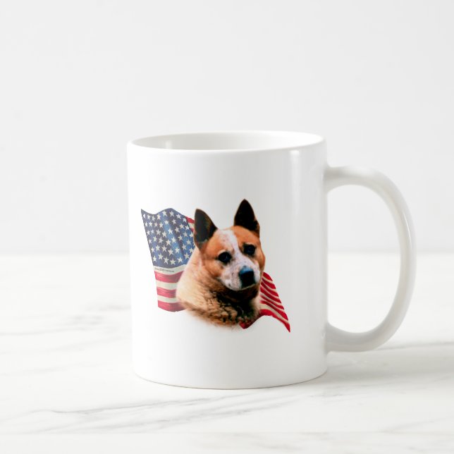 Mug Drapeau australien de chien de bétail (Droite)